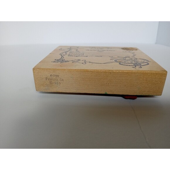PSX Personal Stamp Exchange K-151 Announcing Baby Arrival Rubber Stamp 3.75 X 4" - Picture 2 of 5